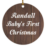 Randall Baby's First Christmas - Circle Ornament D
