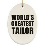 World's Greatest Tailor - Oval Ornament