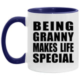Being Granny Makes Life Special - 11oz Accent Mug Purple
