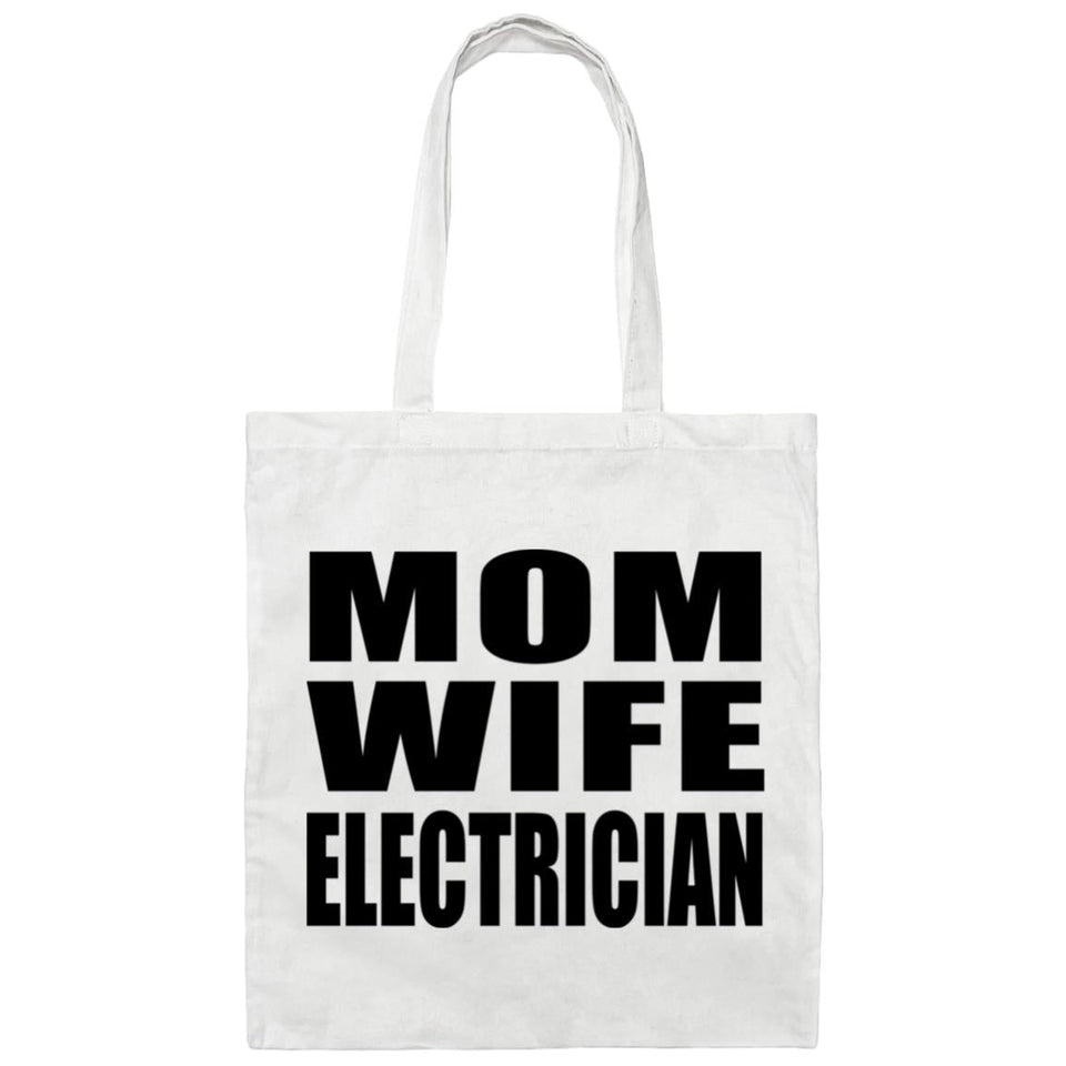 Mom Wife Electrician - Tote Bag White