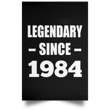 40th Birthday Legendary Since 1984 - Poster Portrait