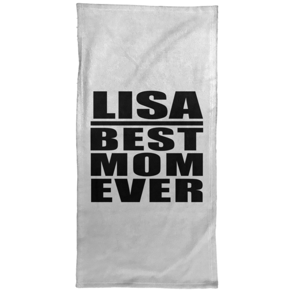 Lisa Best Mom Ever - Hand Towel