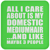 All I Care About Is My Domestic Mediumhair - Drink Coaster