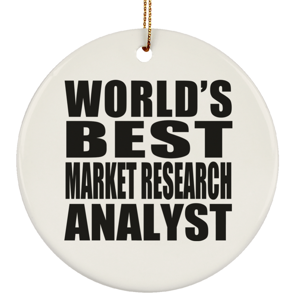 World's Best Market Research Analyst - Circle Ornament