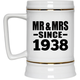 86th Anniversary Mr & Mrs Since 1938 - Beer Stein