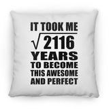46th Birthday Took Square Root of 2116 Years To Awesome - Throw Pillow