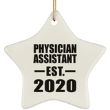 Physician Assistant Established EST. 2020 - Star Ornament