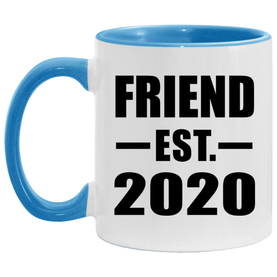 Friend Established EST. 2020 - 11oz Accent Mug Blue