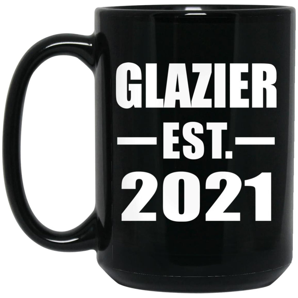 Glazier Established EST. 2021 - 15oz Coffee Mug Black