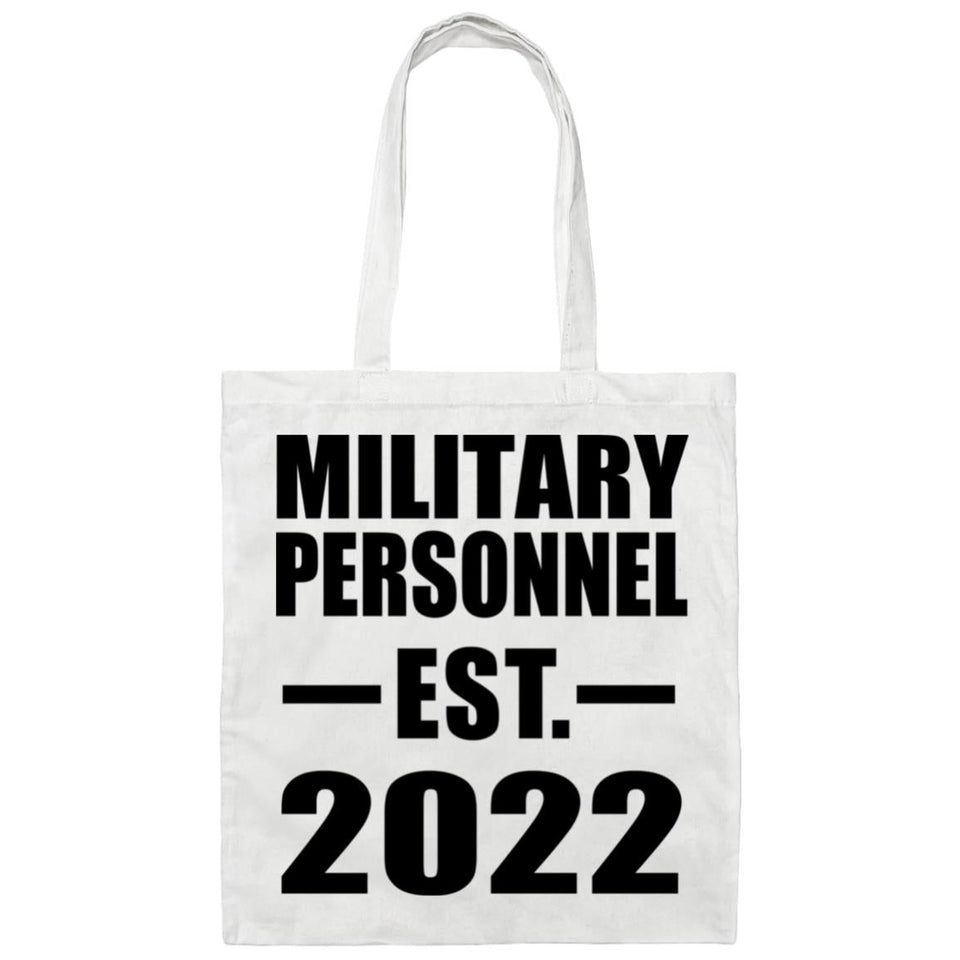 Military Personnel Established EST. 2022 - Tote Bag White