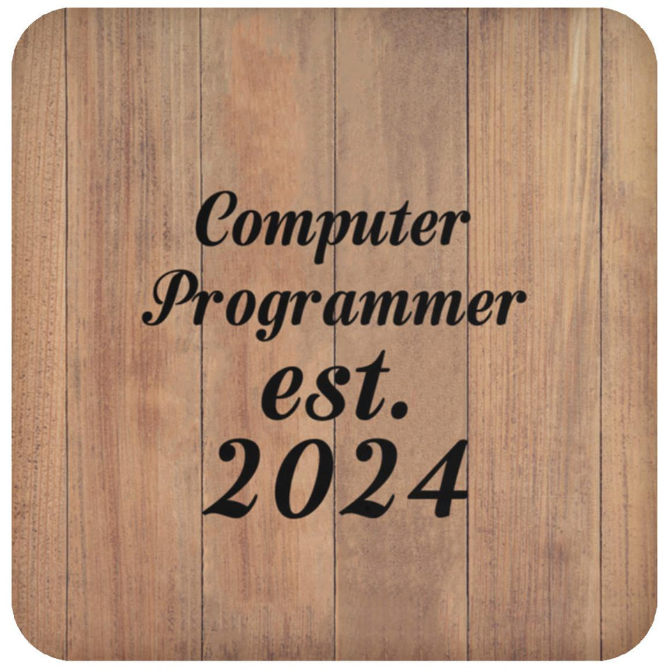 Computer Programmer Established Est. 2024 - Drink Coaster C