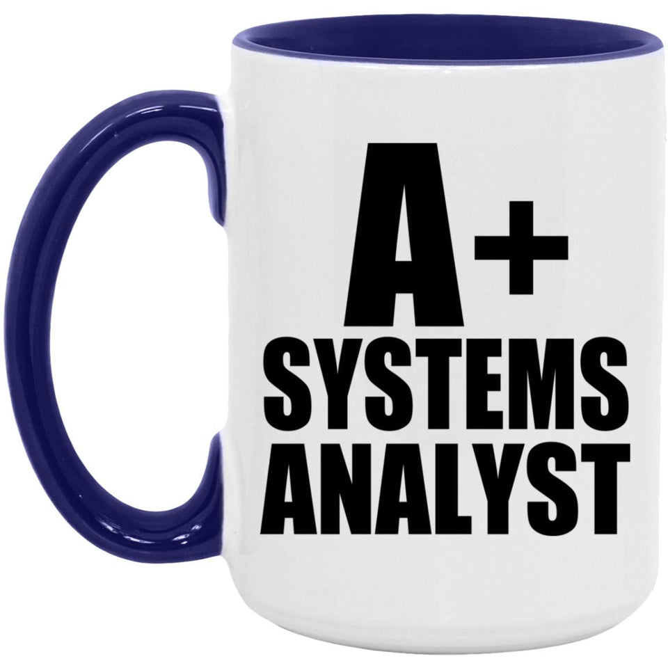 A+ Systems Analyst - 15oz Accent Mug Purple