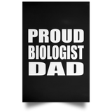 Proud Biologist Dad - Poster Portrait