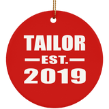 Tailor Established EST. 2019 - Circle Ornament