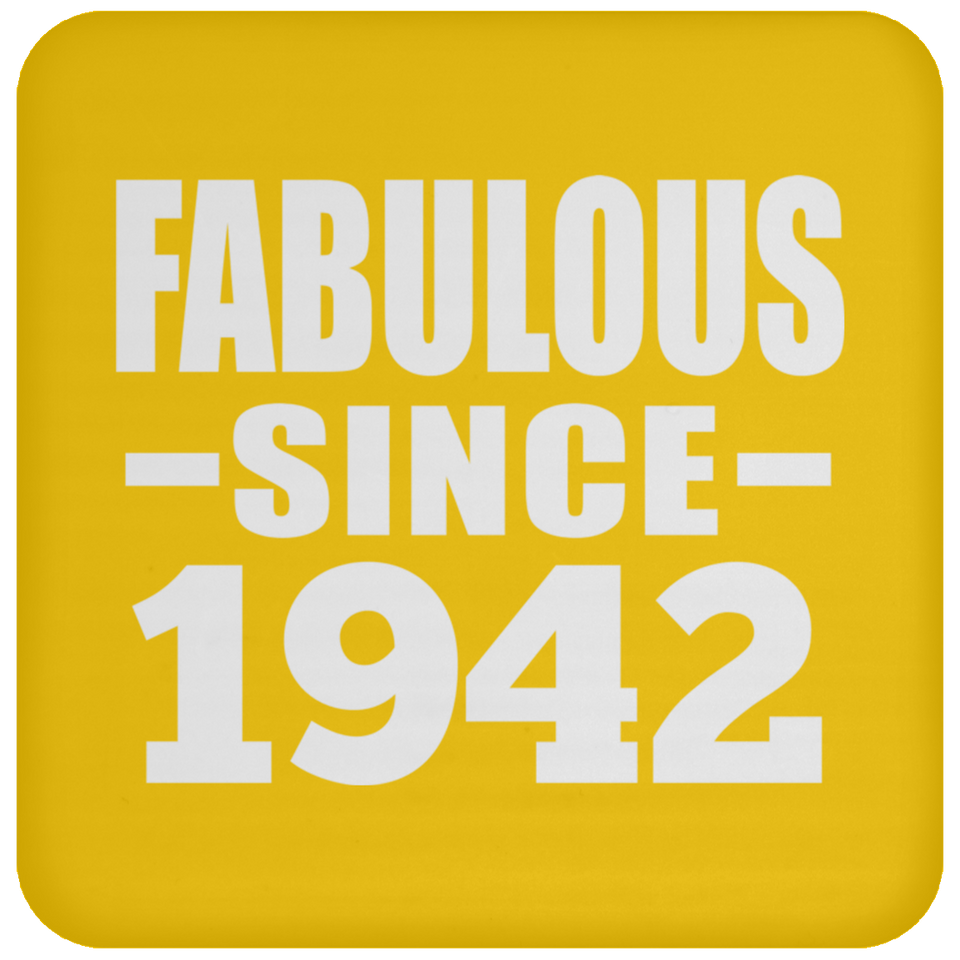 82nd Birthday Fabulous Since 1942 - Drink Coaster
