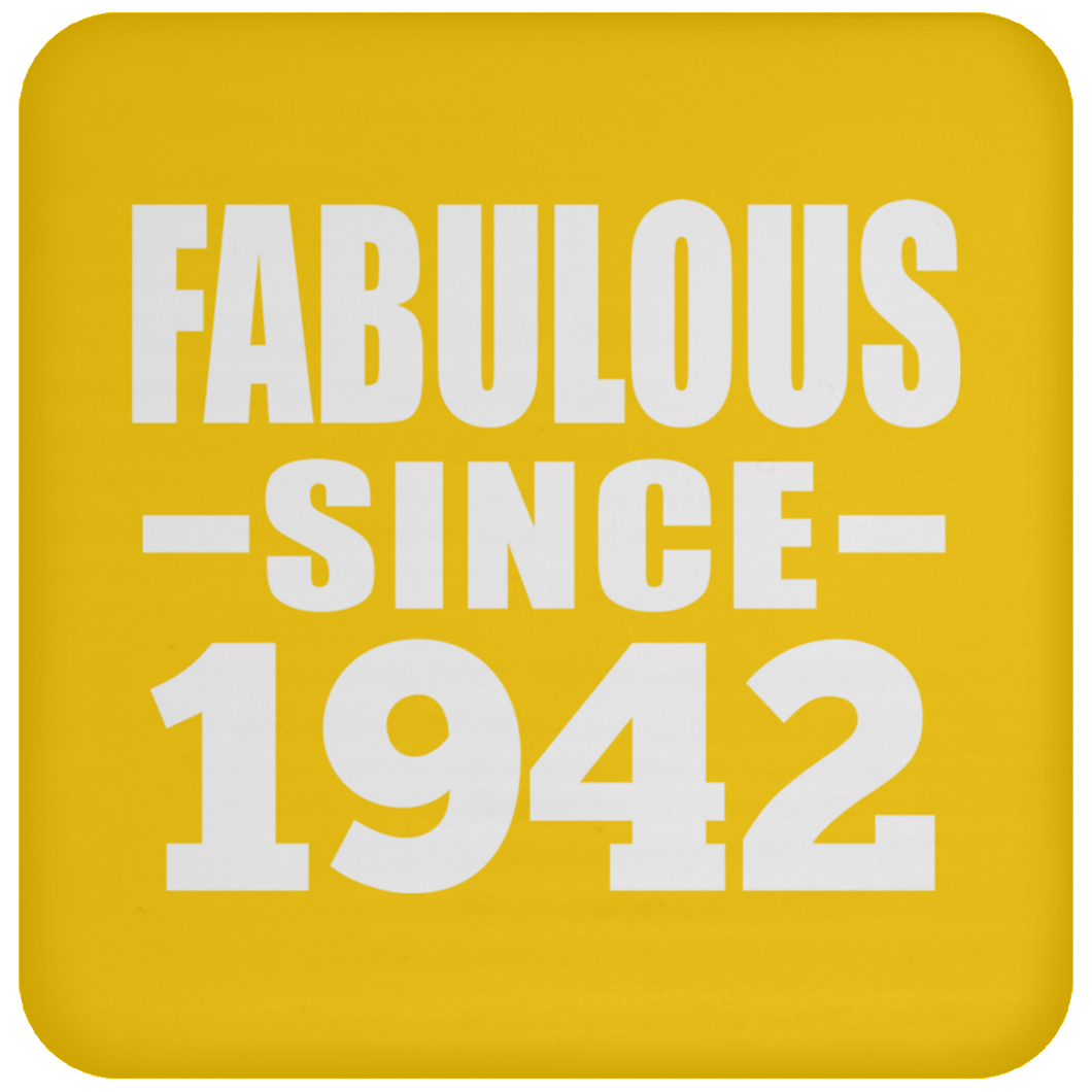 82nd Birthday Fabulous Since 1942 - Drink Coaster