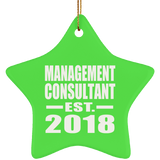 Management Consultant Established EST. 2018 - Star Ornament