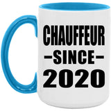 Chauffeur Since 2020 - 15oz Accent Mug Blue