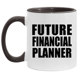 Future Financial Planner - 11oz Accent Mug Black