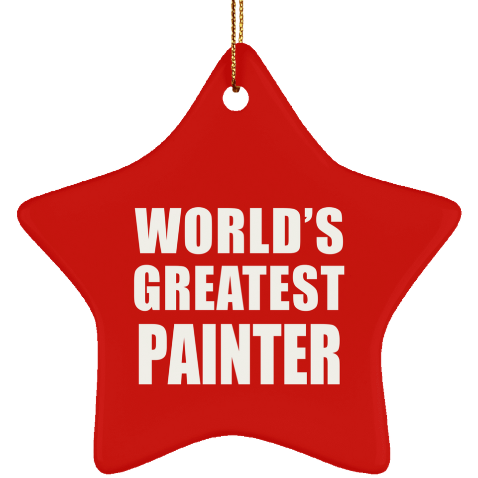 World's Greatest Painter - Star Ornament