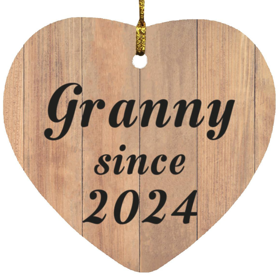 Granny Since 2024 - Heart Ornament C