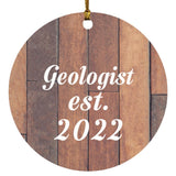 Geologist Established Est. 2022 - Circle Ornament E