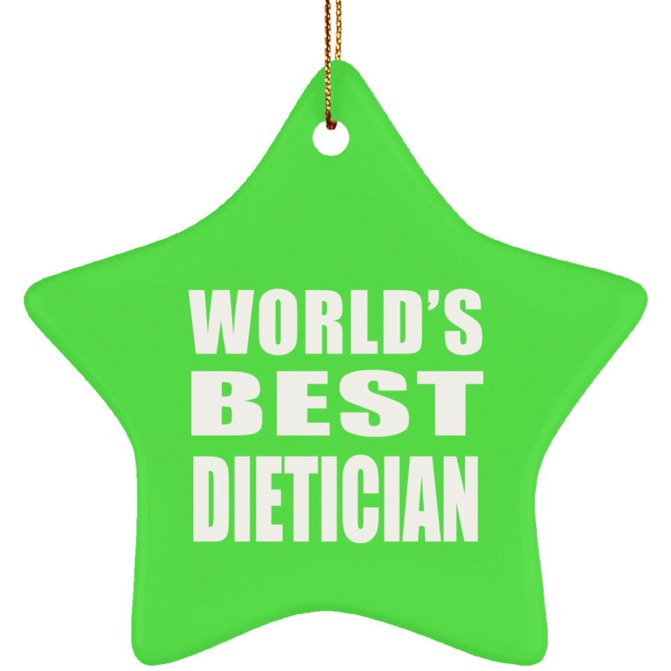World's Best Dietician - Star Ornament