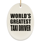 World's Greatest Taxi Driver - Oval Ornament