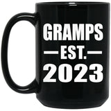 Gramps Established EST. 2023 - 15oz Coffee Mug Black