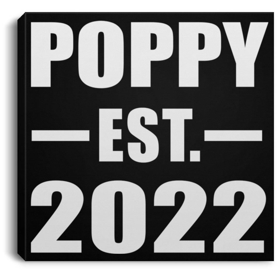Poppy Established EST. 2022 - Canvas Square