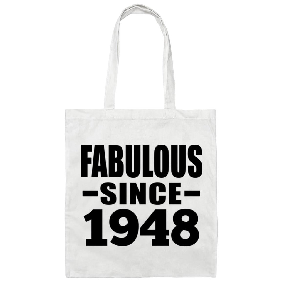 76th Birthday Fabulous Since 1948 - Tote Bag White