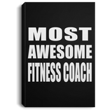 Most Awesome Fitness Coach - Canvas Portrait