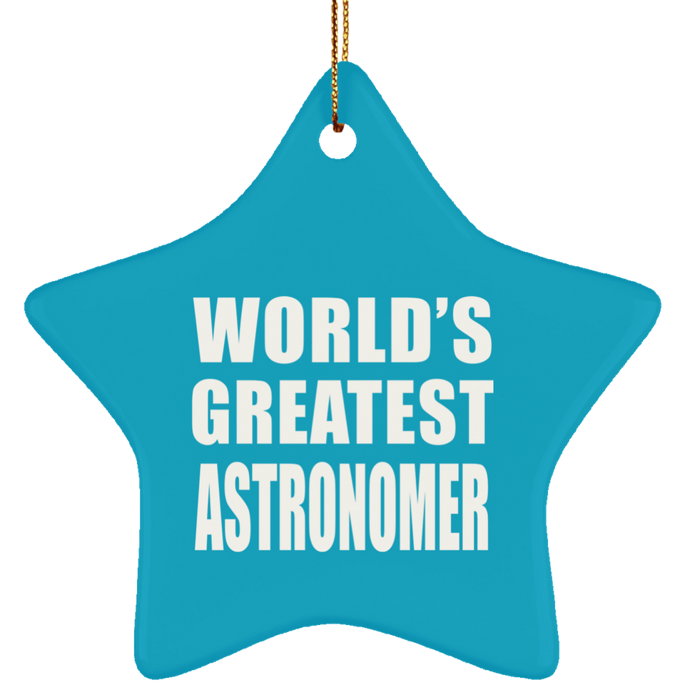 World's Greatest Astronomer - Star Ornament