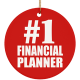 Number One #1 Financial Planner - Circle Ornament