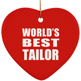 World's Best Tailor - Heart Ornament