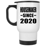 Housemaker Since 2020 - White Travel Mug