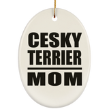 Cesky Terrier Mom - Oval Ornament