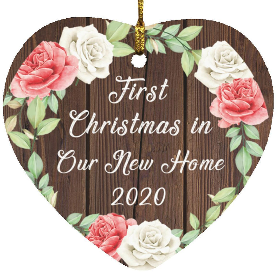 First Christmas In Our New Home 2020 - Heart Ornament A