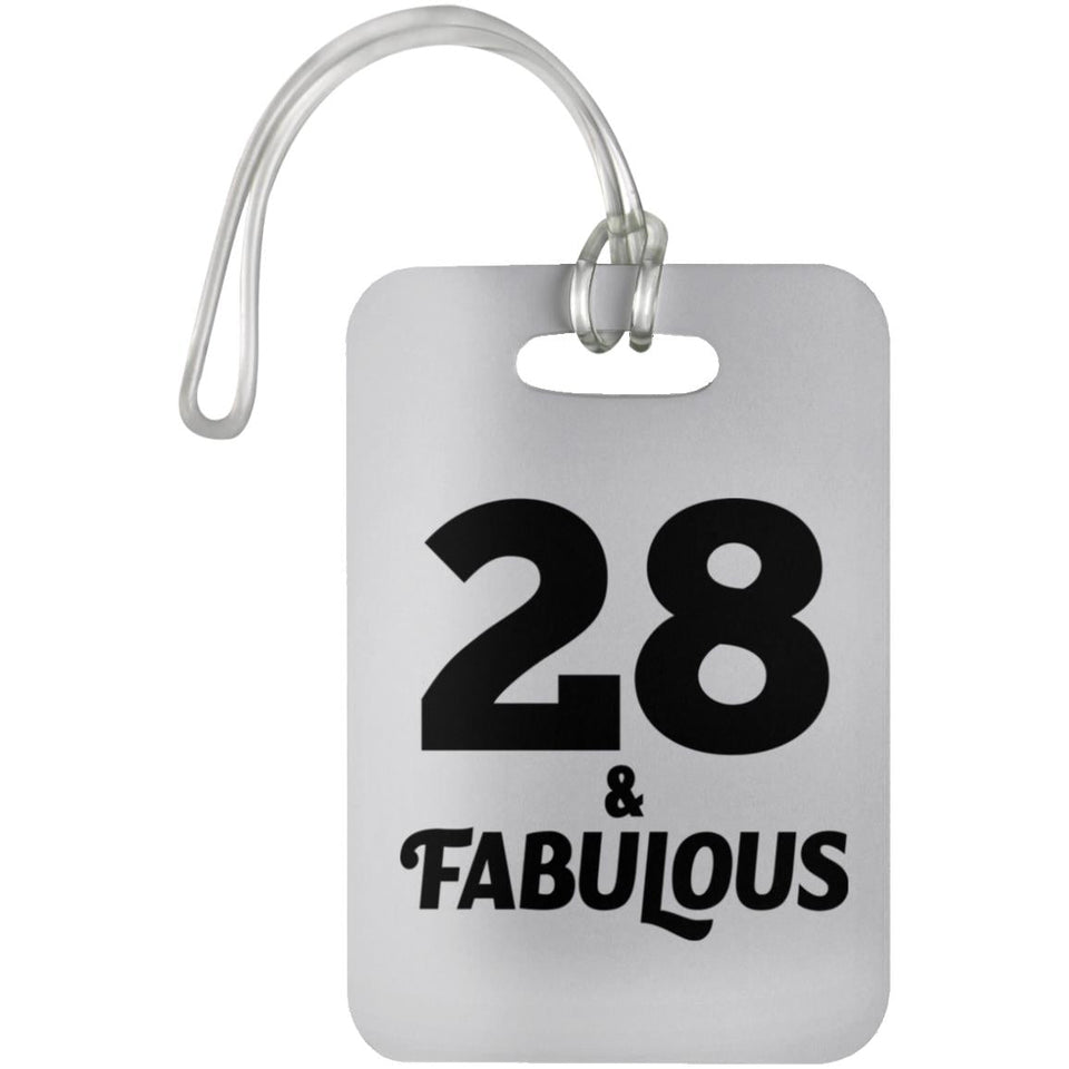 28th Birthday 28 & Fabulous - Luggage Bag Tag