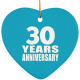 30th Anniversary 30 Years - Heart Ornament