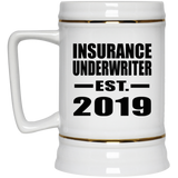 Insurance Underwriter Established EST. 2019 - Beer Stein
