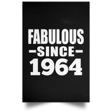 60th Birthday Fabulous Since 1964 - Poster Portrait