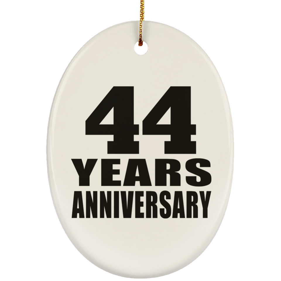 44th Anniversary 44 Years - Oval Ornament