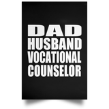 Dad Husband Vocational Counselor - Poster Portrait