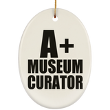 A+ Museum Curator - Oval Ornament