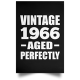 58th Birthday Vintage 1966 Aged Perfectly - Poster Portrait