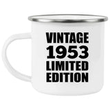71st Birthday Vintage 1953 Limited Edition - 12oz Camping Mug