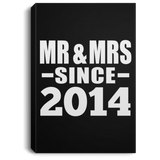 10th Anniversary Mr & Mrs Since 2014 - Canvas Portrait