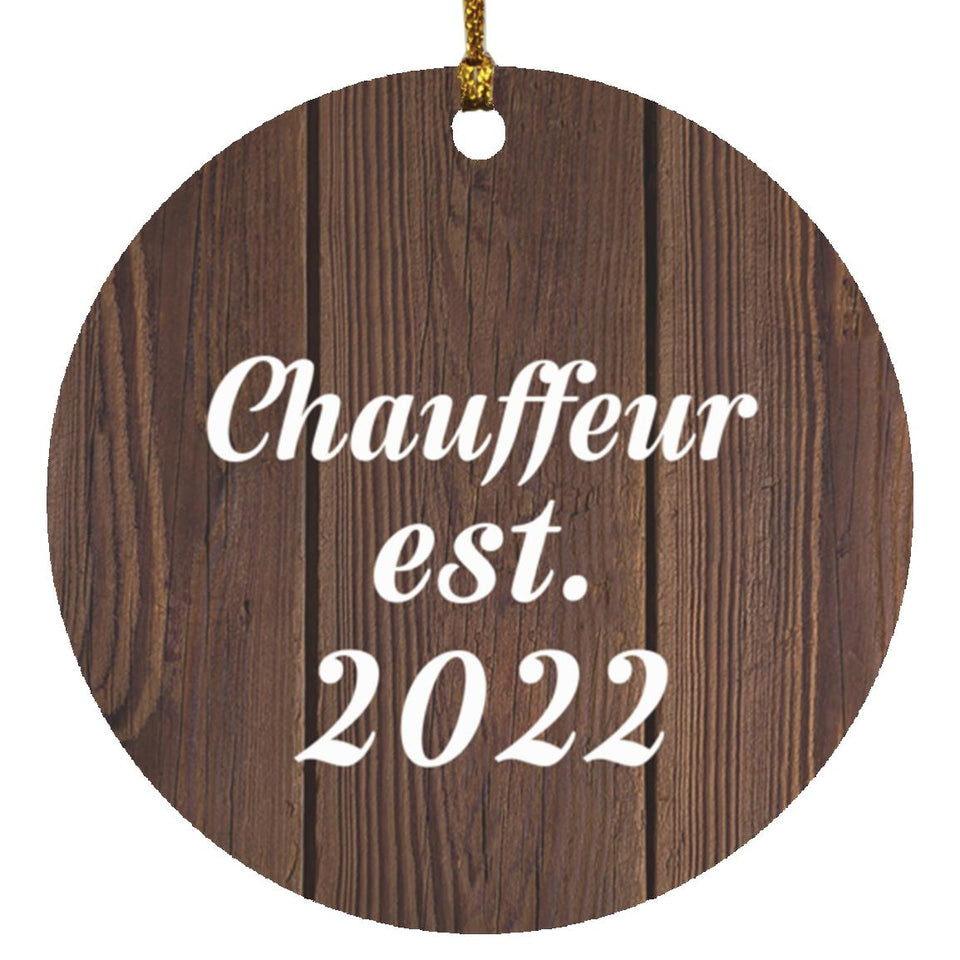 Chauffeur Established Est. 2022 - Circle Ornament D