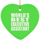 World's Best Executive Assistant - Heart Ornament